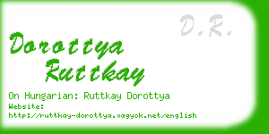 dorottya ruttkay business card